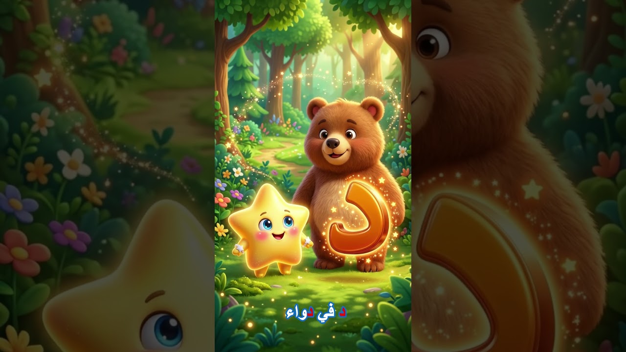 حرف الدال 🌟 تعليم الحروف العربية للأطفال مع نور | أنشودة بدون موسيقى - نور الصغار