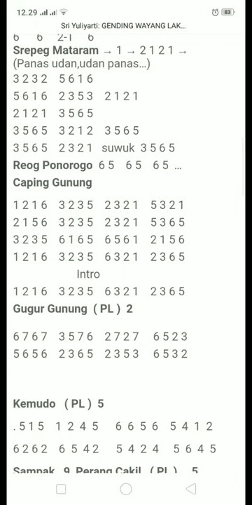 Pakem Gending caping gunung