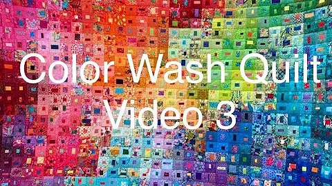 Color Wash Quilt Scrap Challenge Assembly