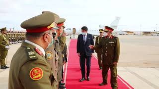 المُشير / خليفة حفتر يستقبل رئيس وزراء إيطاليا / جوزيبي كونتي .