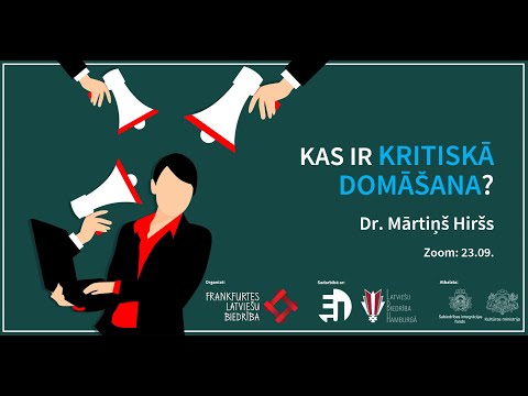 Lekcija "Kas ir kritiskā domāšana?"