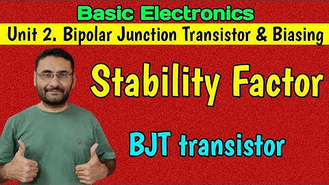 Stability Factor (Transistor) Basics Electronics (BE/Btech) 1st year (in हिन्दी) BJT