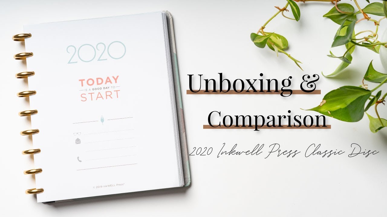 2020 Inkwell Press Planners Unboxing &amp; Comparison - YouTube