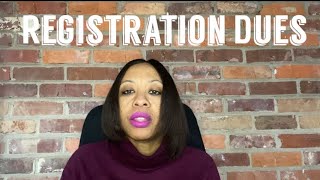 Family Reunion Registration Dues and explanation of the dues