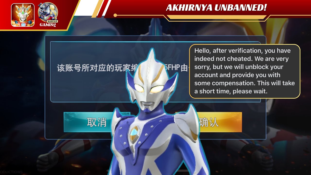 BERHASIL! AKUN BANNED GUE KEMBALI | ULTRAMAN LEGEND OF HEROES