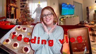 cozy holiday reading vlog: 3 romances, christmas decor, and crafting! 🎄✨