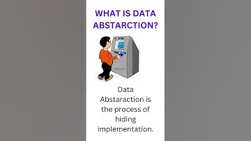 What is data Abstraction || #programing #java