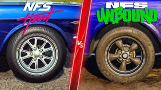 NFS Heat vs NFS Unbound - Direct Comparison! Attention to Detail & Graphics! PC ULTRA 4K