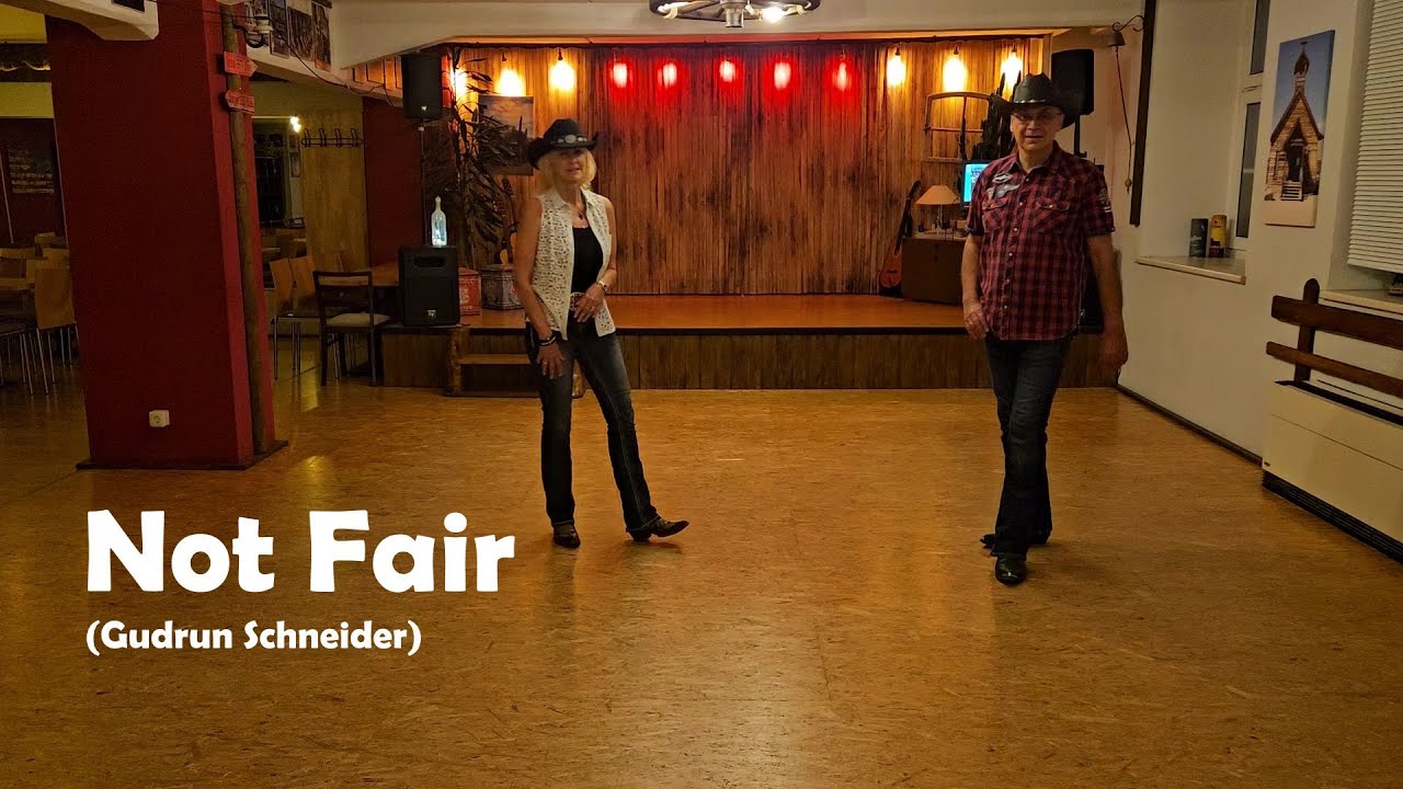 Line Dance NOT FAIR (Gudrun Schneider) Teach / Dance