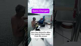 SeaWaterPro Portable Mini water maker. Game changer for living off grid on our Ranger R25 boat