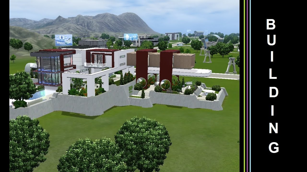 The Sims 3 - Into The Future - Building a Futuristic House - Green Levels
