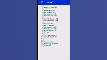"Logical operators" in python programming - example #viral #youtubeshorts #viral #coding #trending