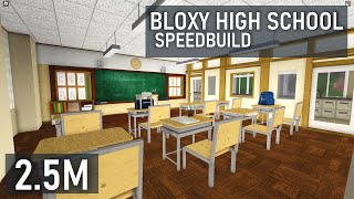 Building the Bloxy High School - Collab with @Yumekookie  - Bloxburg Hacks & Speedbuilds [Roblox]