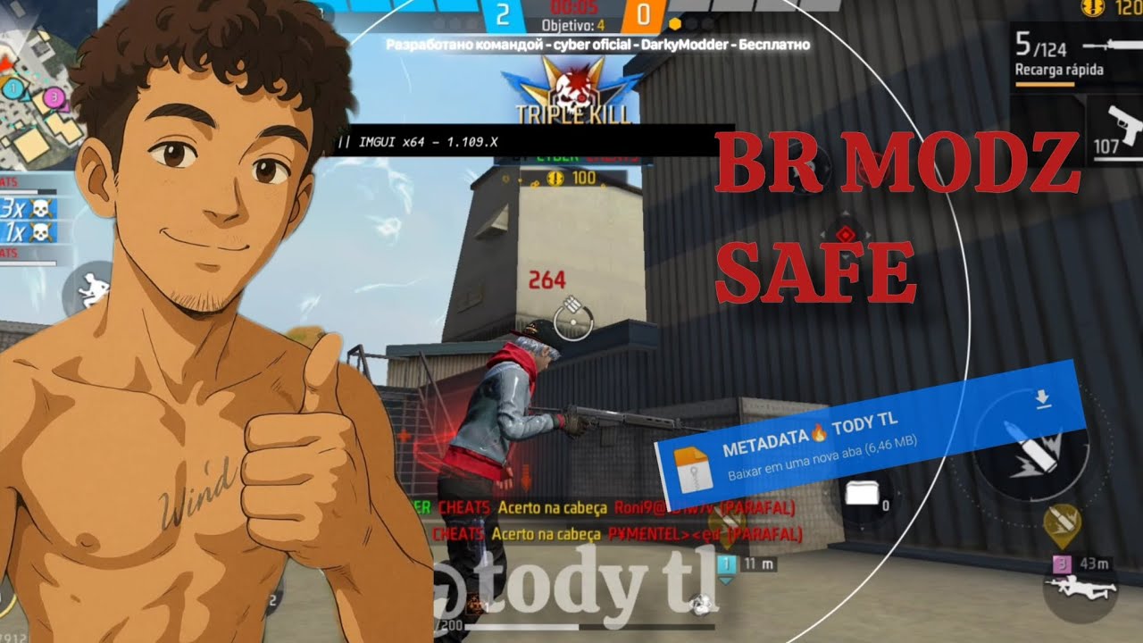 MOD MENU BR MODS🩸SAFE SEM VPN SEM RELOGAR PRO SERVIDOR BR - YouTube