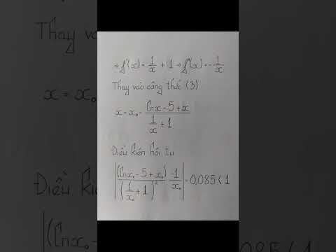 (Computational Methods) Chương 1: Phương trình -- IV/ Phương pháp Newton 