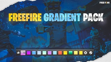 freefire best gradient pack for thumbnails |GARENA FREEFIRE |
