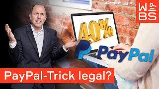 PayPal-Trick: 40% auf ALLES! Droht Nutzern jetzt böses Erwachen? | Anwalt Christian Solmecke