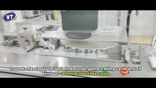 Automatic Plastic Bag Packing Machine for Star Photocards Anime Trading Collectible Cards