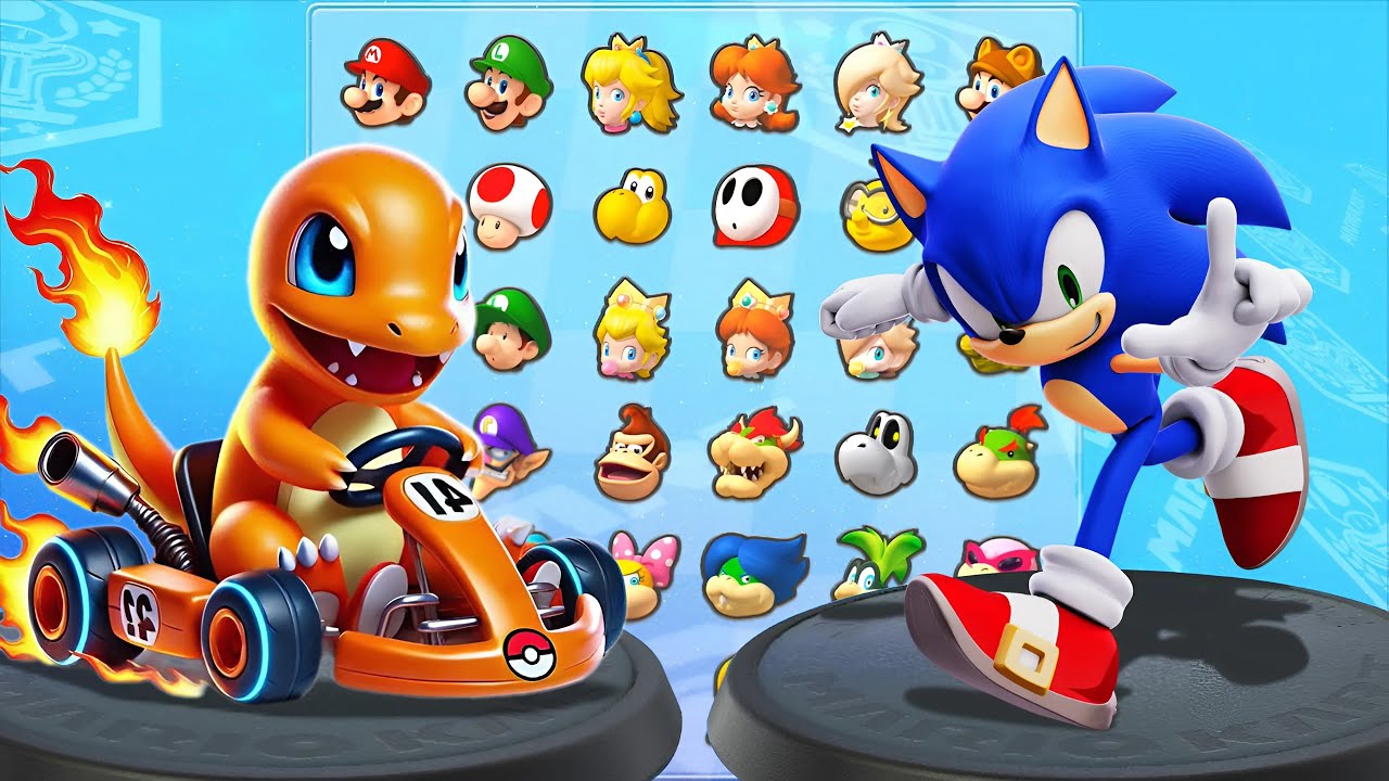 マリオカート8デラックス】ヒトカゲVsソニックVs掃除機Vs