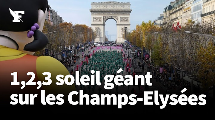 Squid Game: les images du «1,2,3 Soleil» géant sur les Champs-Elysées à Paris