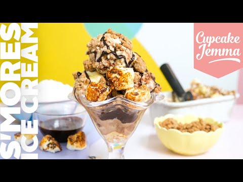 How to Make Smores Ice Cream  Cupcake Jemma