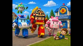 Fire Safety for Kids 🔥 | Stop, Drop, and Roll! 🚒 | Robocar Poli Rescue Team  Emergency Safety Lesson