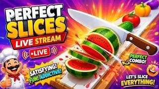 perfect slice game🍍🍎🍓🍇#viral game screenshot 3