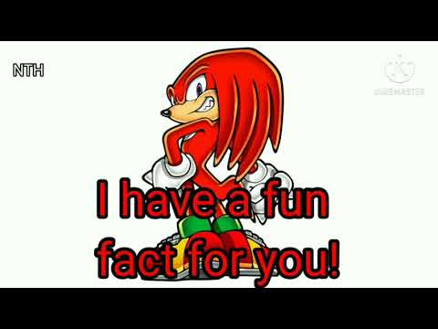 Sonic hears a fun fact from knuckles