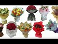 2023 top ten bouquet wrapping || how to make wrap a bouquet || wrapping flowers bouquet || flowers