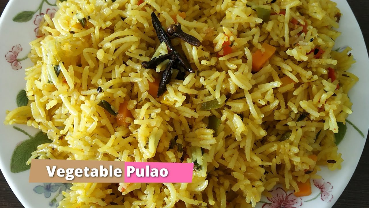 Veg Pulao Recipe | वेजिटेबल पुलाव | Vegetable Rice Recipe | Indian Cuisine Recipes