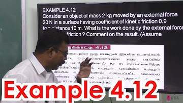 12.Physics | Work, Energy and Power | Example 4.12