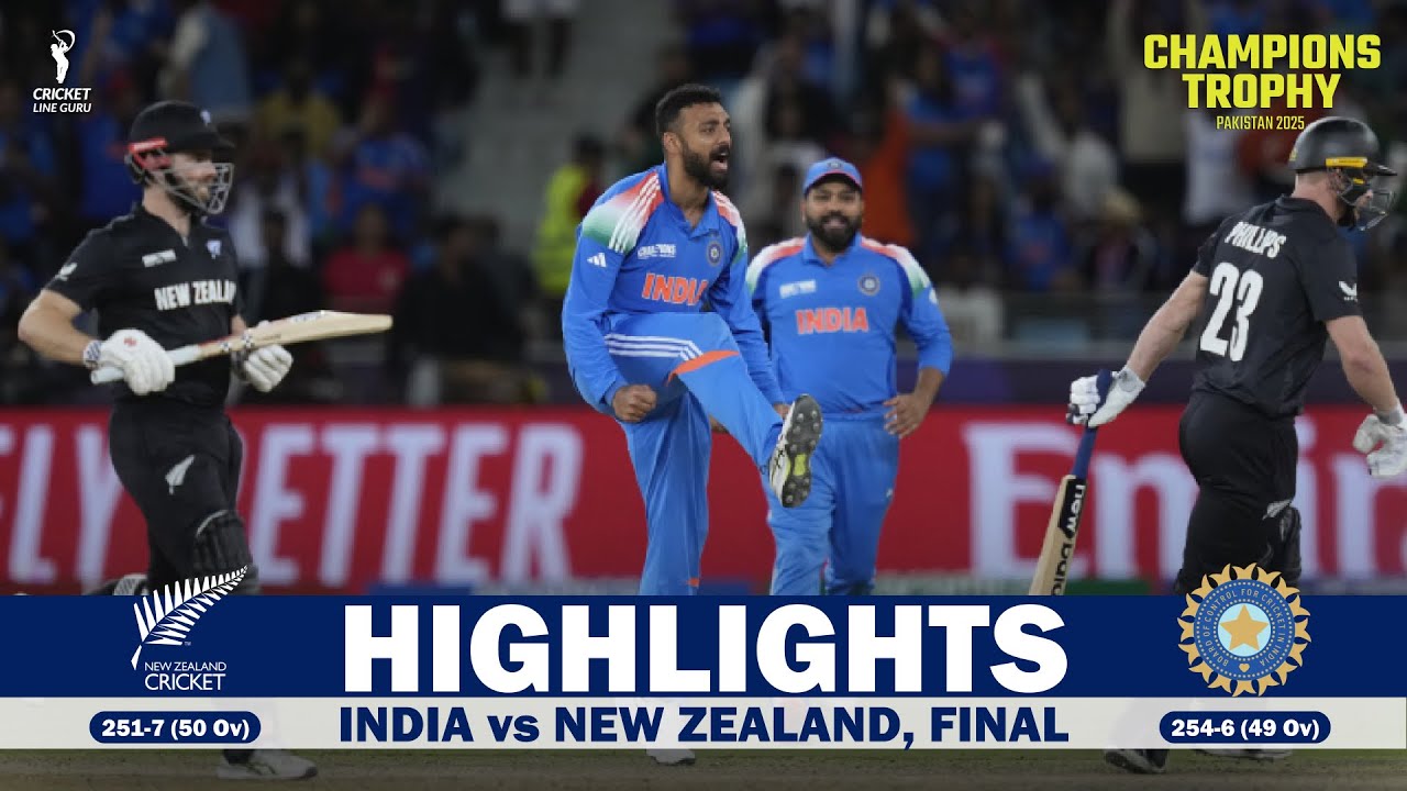 IND vs NZ FINAL Match Highlights | Champions Trophy 2025 India vs New ...