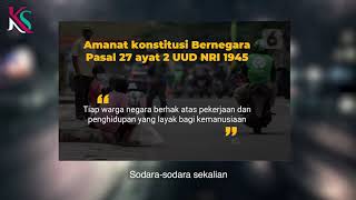 Amanat konstitusi Bernegara Pasal 27 ayat 2 UUD 1945