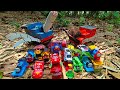 🔴Menemukan Mobil Balap 🏁🚗McQueen, Kereta Thomas, Bus Tayo, Kereta Laba-laba 🕷 , Mobil Pemadam