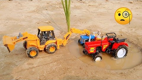 Diy tractor stuck in mud mini science project || Part-15 ||JCB || jcb machine || @shubbucreator