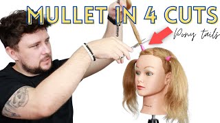 HOW TO CUT A MULLET HAIRCUT TUTORIAL EASY HOW TO TIKTOK MULLET CUT  hair cut trends 2021