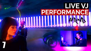 I Built A 3D Real-Time Audio-Visual Engine. Testing R&B [Live VJ Performance] #unity3d