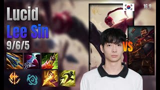 Lucid Jungle Lee Sin vs Graves lol KR solo rank Full Game 16.9 | 루시드 리 신 vs 그레이브즈