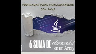 Suma de Elementos en un Array--Programa en Java/POO