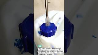 Drilling a Plastic Cap with a Spade Bit | Simple DIY Hole Trick #tools #drilling#DIY