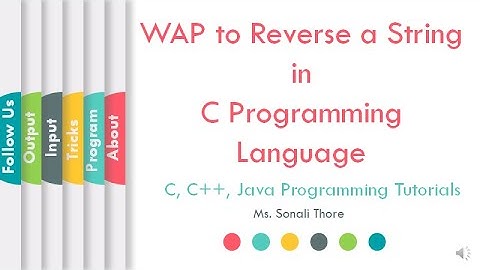 How to Write a C Program to Reverse a String | TCS Coding | L12 | LLAGT #LLAGT