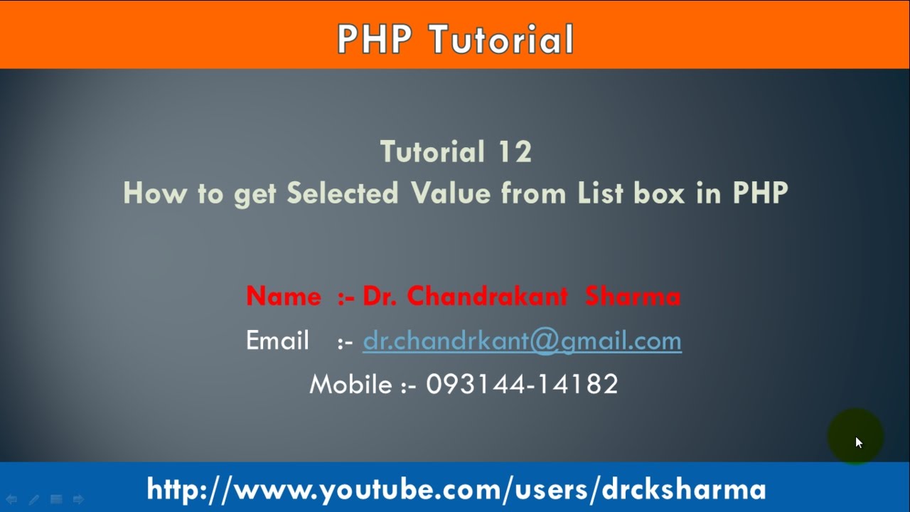 Listbox Php