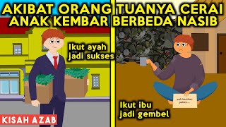 SI MISKIN & SI KAYA! AKIBAT AYAH IBUNYA BERCERAI ANAK KEMBAR INI BERBEDA NASIB! | SINETRON AZAB