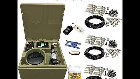 Mosquito Misting Systems| 26 Inch 55 Gallon Cube Residential with 30 Nozzle Kit&Misting Concentrate