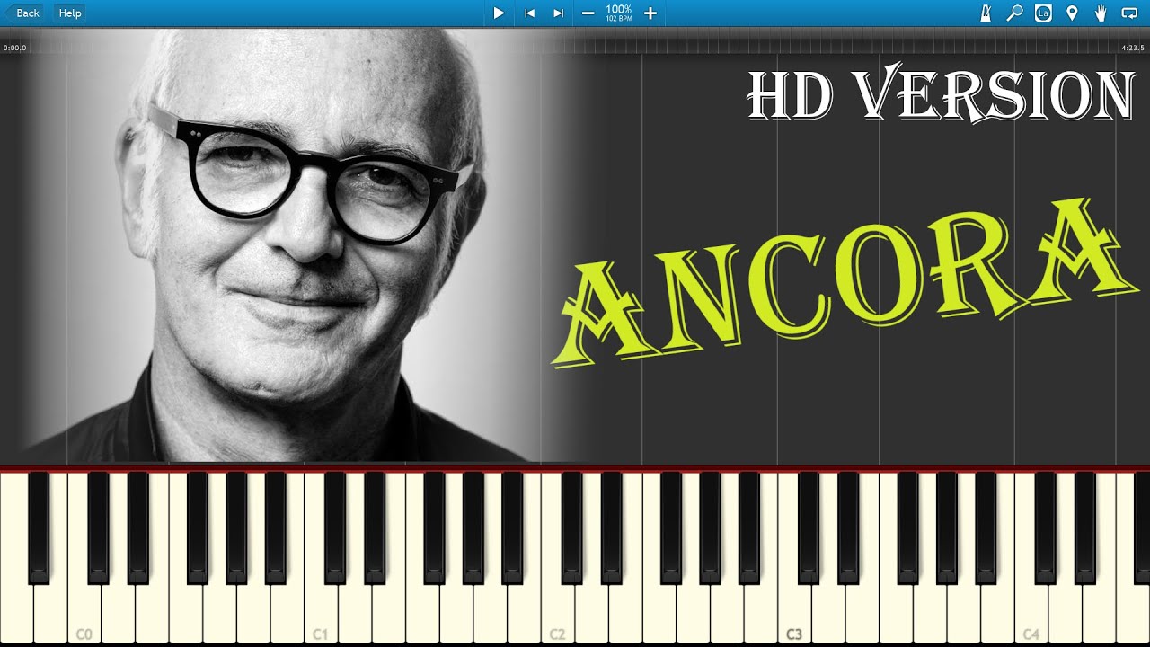 Ludovico Einaudi Ancora /synthesia piano tutorial/ YouTube