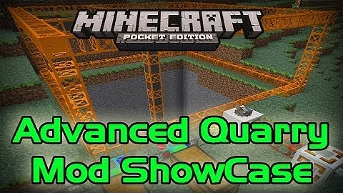 Advanced Quarry Mod! Minecraft PE: Mod Showcase [0.8.1]