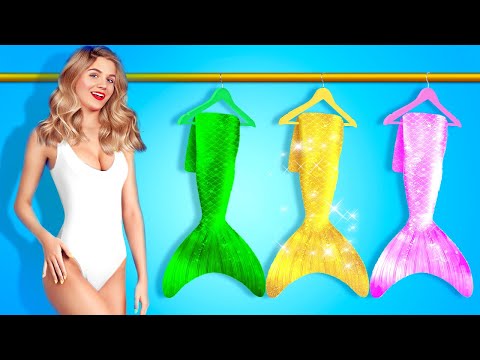 OMG! Extreme Mermaid Makeover - Amazing DIY Hacks and Tricks from Underwater by Double Jam