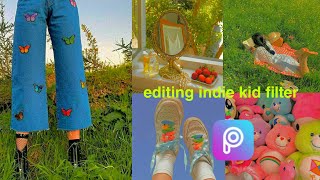 how to edit indie kid filter | using picsart | tutorial