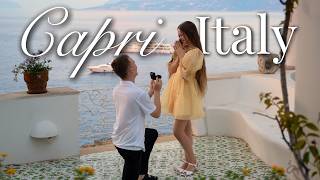 We got ENGAGED in Capri
