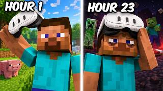 I Spent 24 Hours in Minecraft VR